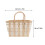 Boho Storage Basket Beach Handbag Coffee Plastic 1pc 2