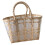Boho Storage Basket Beach Handbag Coffee Plastic 1pc 5