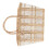 Boho Storage Basket Beach Handbag Coffee Plastic 1pc 4