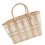 Boho Storage Basket Beach Handbag Coffee Plastic 1pc 9