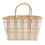 Boho Storage Basket Beach Handbag Coffee Plastic 1pc 7