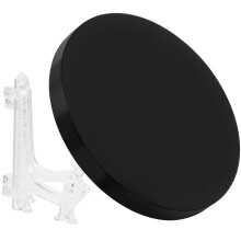 Raindrops Obsidian Natural Stone Mirror 6.00x6.00x0.50cm Black