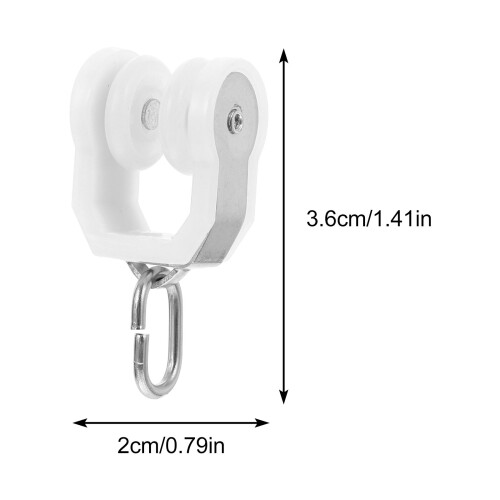10pcs Curtain Glider Hooks For Ceiling Curtain Track Rails 1