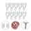 10pcs Curtain Glider Hooks For Ceiling Curtain Track Rails 4