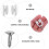 10pcs Curtain Glider Hooks For Ceiling Curtain Track Rails 10