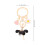 Sparkling Keychain Dancer Keychain Bulk Pink Metal 3pcs 3