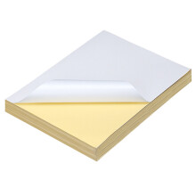 100 a4 selbstklebe- weiß aus schreibpapier für büro schule
