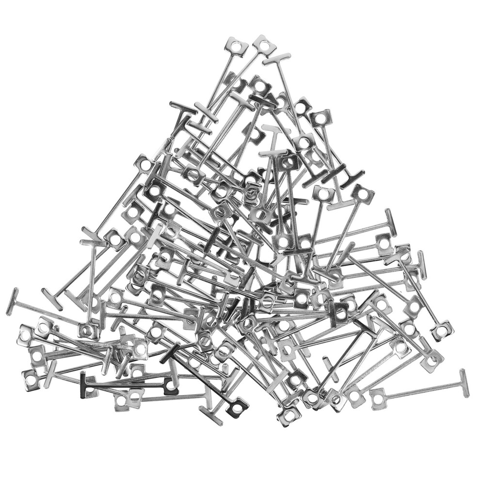 100 Pcs Leveler Tool Bricklaying Spacer Tile Leveling Clips Silver 3163374518339