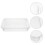 1St Rechthoekige Transparante Dumpling Opslag Tray 5