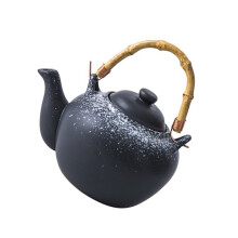 japanse stijl keramische theepot met bamboehandgreep draagbaar