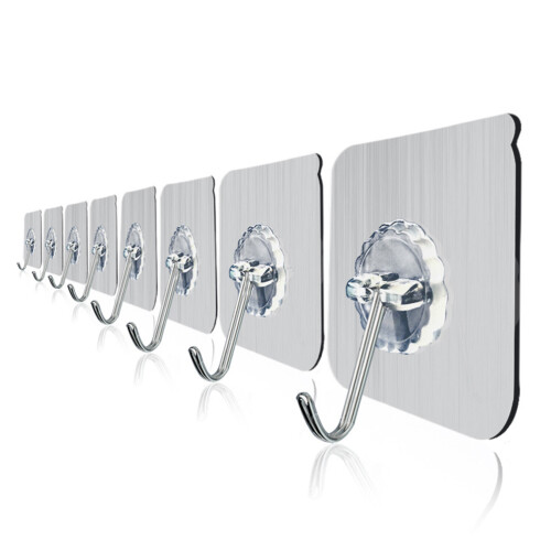 20 Pcs Adhesive Hooks Plum Blossom Shape Wall Hooks For Home Use