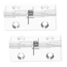 2 Pcs Autistic Self-Closing Page Cabinet Hinges Concealed Cafe Door