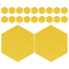 20St Gele Felt Muurpanelen: Hexagonale Geluidsdichte Memo Bord