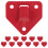 Raindrops 12 Pcs Garage Fire Extinguisher Stand Hooks Red 10