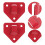 Raindrops 12 Pcs Garage Fire Extinguisher Stand Hooks Red 3