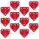 Raindrops 12 Pcs Garage Fire Extinguisher Stand Hooks Red 7
