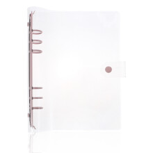 Book Holder Loose Leaf Rings Pvc Account Round Pink Aluminum Alloy