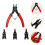 Interchangeable Pliers Set Red 1 Set 5.7x4.4in Durable Use 4