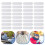 White 100 Pcs Labels Blank Handmade For Crochet Button 5