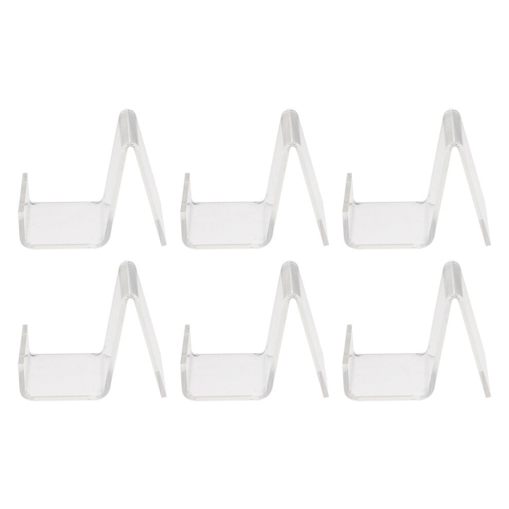 Desk Headphone Hanger 6Pcs Set 2.6X2x2in 3163374515055
