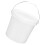 Cow Water Bucket Plastic White 1set 5