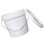 Cow Water Bucket Plastic White 1set 8