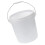 Cow Water Bucket Plastic White 1set 6