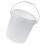 Cow Water Bucket Plastic White 1set 4