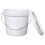 Cow Water Bucket Plastic White 1set 7