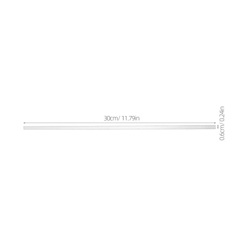 Handicraft Round Plastic Stick Acrylic Clear 1 Set 2