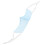 Nose Sweater Non-Woven Fabric Sky-Blue 1pcs 3