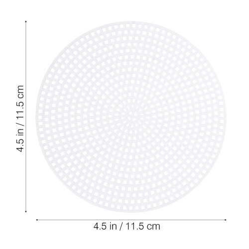 Mesh Sheet Plastic Round 20pcs 4.52x4.52x0.04in 1