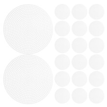 Mesh Sheet Plastic Round 20pcs 4.52x4.52x0.04in