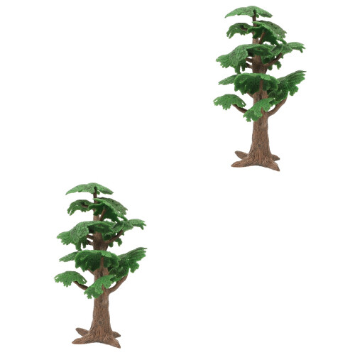 2pcs simulation tree decoration model for desktop scene design 2