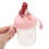 1pack Pink Sippy Cup With For Bedridden Use 6