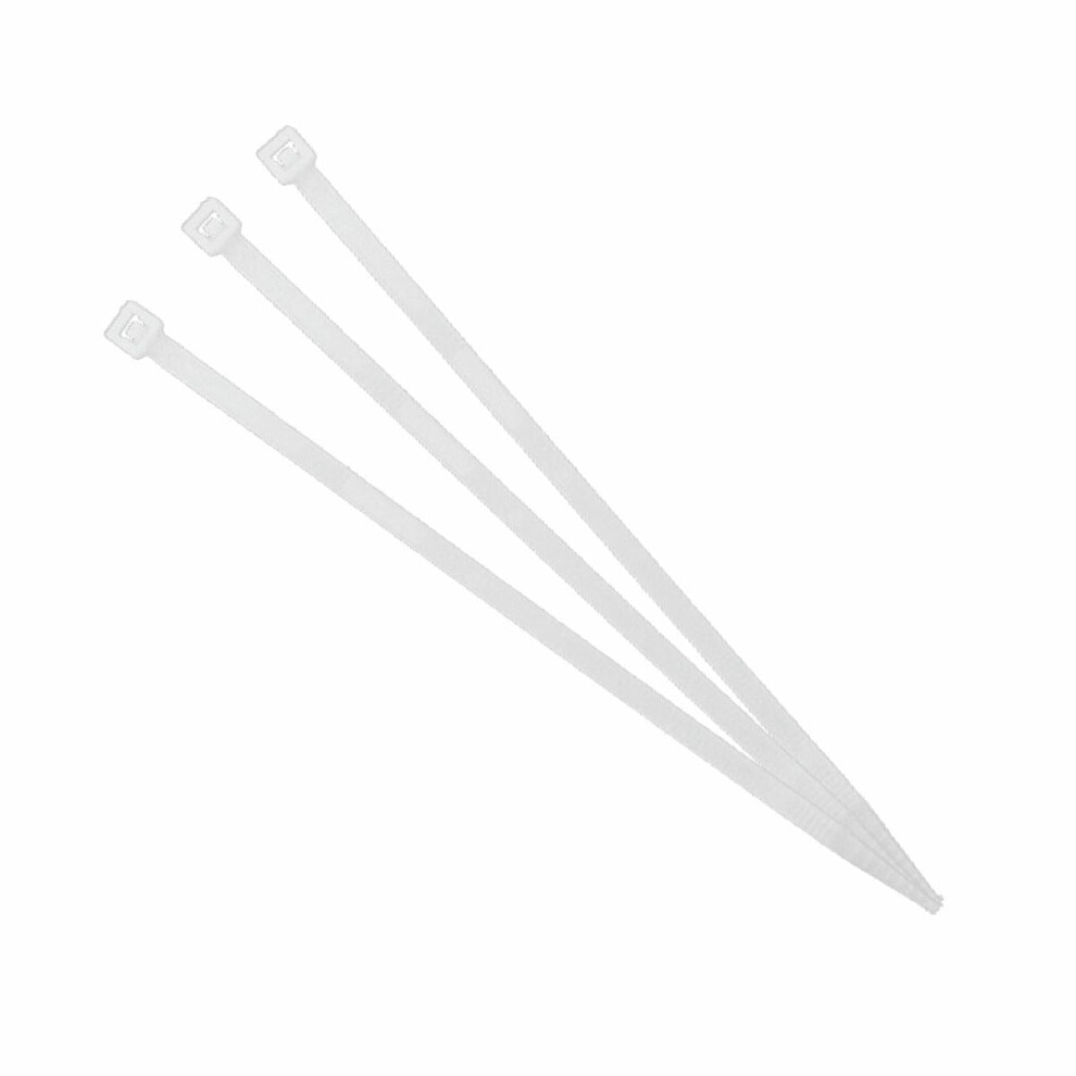 Clear Nylon Cable Ties 7.5Mm X 450Mm Pack Of 100 For Cable Management And Electrical Equipment Organization 6482260302355