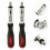 2 Pcs Magnetic Ratchet Screwdriver Multi Bit Right Angle Ratcheting 2