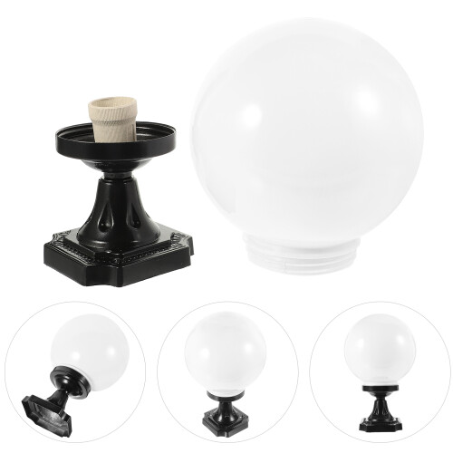Garden Globe Lampshade Street Light Acrylic Column 2