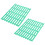 Cage Rest Pad Green Plastic 2pcs Easy-To-Clean Bunny Foot Mat 8
