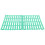 Cage Rest Pad Green Plastic 2pcs Easy-To-Clean Bunny Foot Mat 1