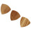 Guitar Picks Cool Natural Wood 3pcs 10