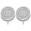 Piercing Studs Round Silver 1 Pair Alloy Earrings For Men 1