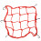 Elastic Motorcycle Net Red Latex 1set 11.8x11.8x0.4in 5
