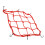 Elastic Motorcycle Net Red Latex 1set 11.8x11.8x0.4in 1
