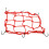 Elastic Motorcycle Net Red Latex 1set 11.8x11.8x0.4in 7