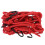 Elastic Motorcycle Net Red Latex 1set 11.8x11.8x0.4in 10