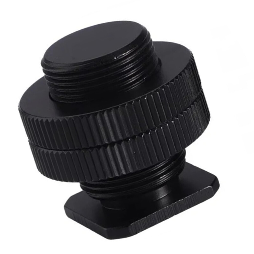 5/8 To 1/4 Inch Screw Double Cold Shoe Tripod Mount Adapter For Dslr Camera Flash And Microphone Compatibility 6447073297267