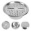 Square Rice Washing Basin Silver 1 Set 28x28x4.5in 7