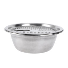 Square Rice Washing Basin Silver 1 Set 28x28x4.5in