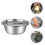 Square Rice Washing Basin Silver 1 Set 28x28x4.5in 5